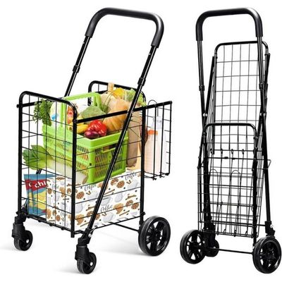 Shopping Trolley Cart Black 98centimeter