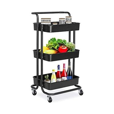 3-Tier Multiuse  Organizer Rack Black