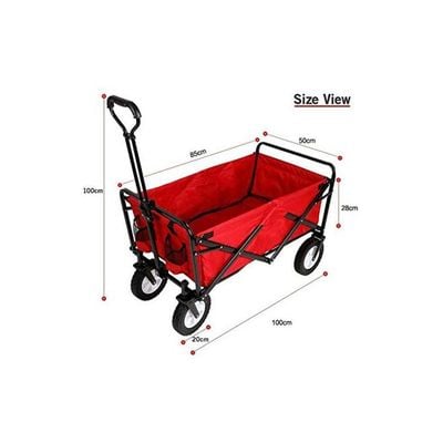 Folding Cart Stroller Red 73x42x25centimeter