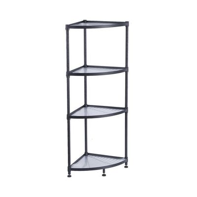 4-Tiers Corner Rack Organizer Shelf Black