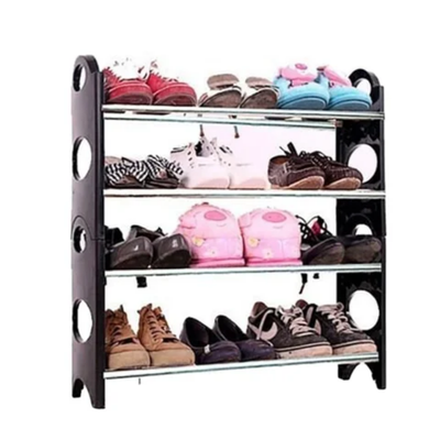 Aluminum Shoe Rack Black