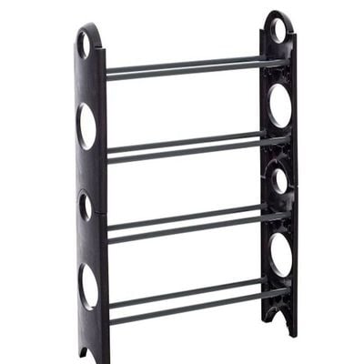 Aluminum Shoe Rack Black