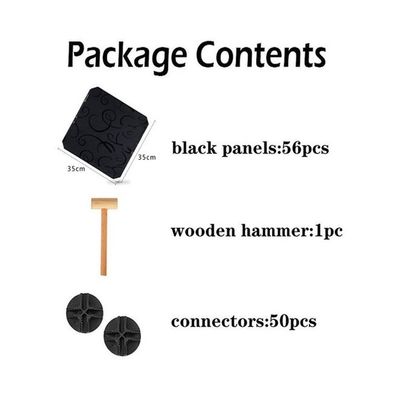16 Cube Foldable Storage Cabinet Black 147x37x147cm