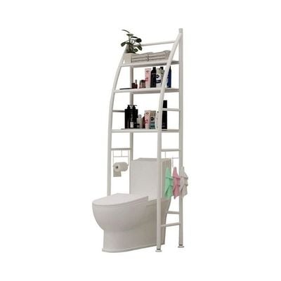 Bathroom Organizer Rack White 50—25—166cm