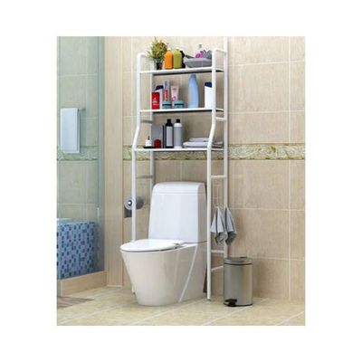 3 Tier Stainless Steel Toilet Cabinet Rack white 3 Tier Stainless Steel Toilet Cabinet Rack white