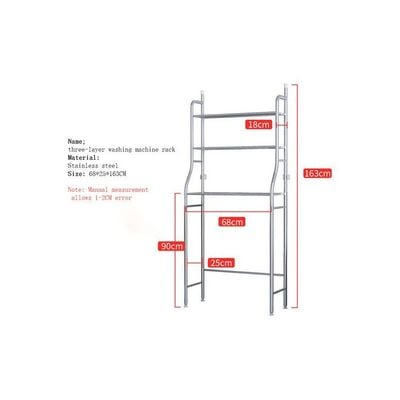 2 Shelf Towel Storage Rack Organizer Over The Toilet Bathroom Space Saver White 65 X 25 X 160cm