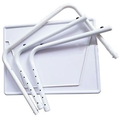 Adjustable Foldable Laptop Desk White 52x40cm