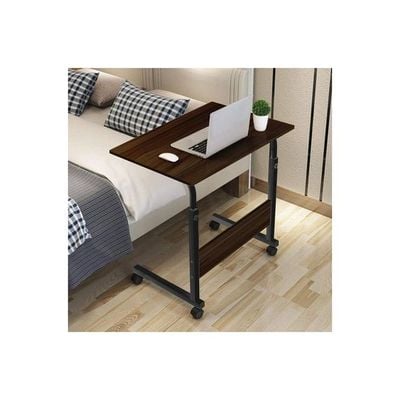 Height Adjustable Laptop Desk Brown/Black 60x40x90cm