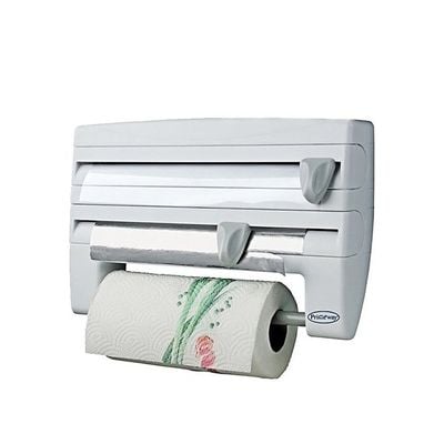 Triple Tissue Paper Dispenser White