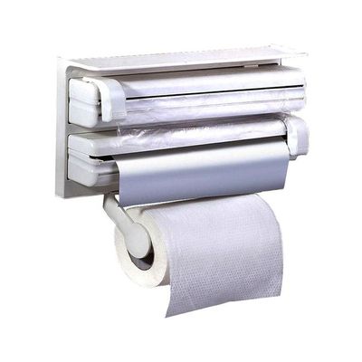 Triple Tissue Paper Dispenser White