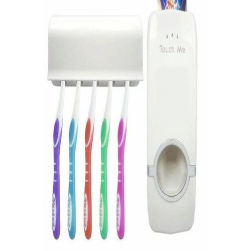 Automatic Toothpaste Dispenser With Toothbrush Holder Multicolour