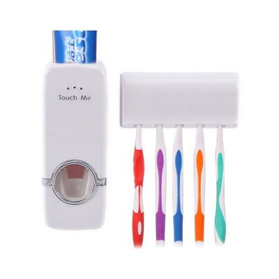 Automatic Toothpaste Dispenser White