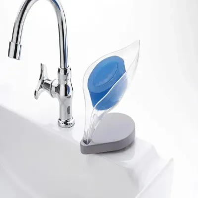 Leaf Shaped Soap Holder Multicolour 12cm