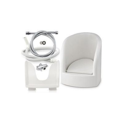 Bathroom Portable Automatic Wash Basin Prayer Plastic Muslim Wudu Foot Washer White 43 X 55 X 45cm