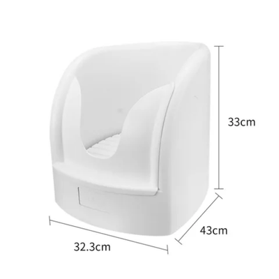 Bathroom Portable Automatic Wash Basin Prayer Plastic Muslim Wudu Foot Washer White 43 X 55 X 45cm