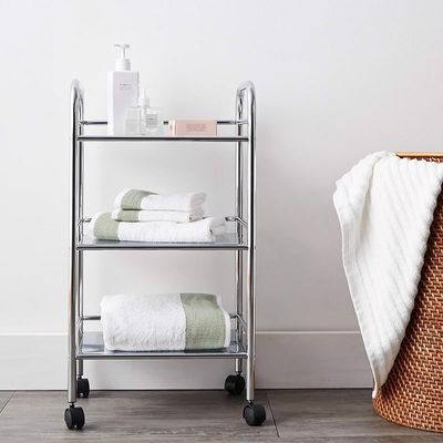 Wenko 3 Tier Bath Cart Exclusive Chrome