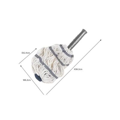 Addis Twist Mop, Graphite/Metallic, White