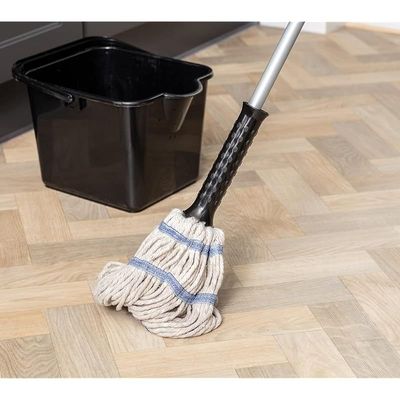 Addis Twist Mop, Graphite/Metallic, White