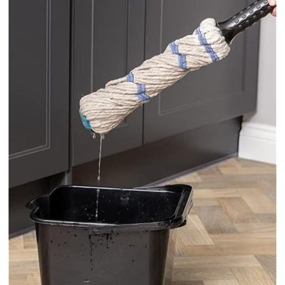 Addis Twist Mop, Graphite/Metallic, White