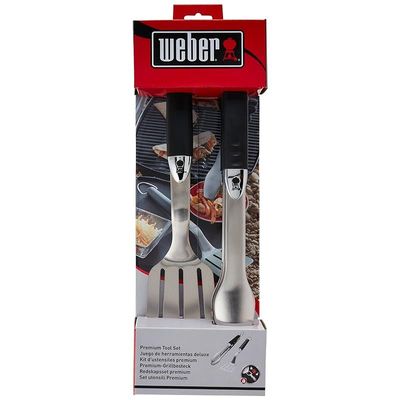 Weber 6645 Original Portable 2-Piece Stainless Steel Tool Set