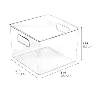 Idesign Kitchen Storage Container Bin, Clear, Large