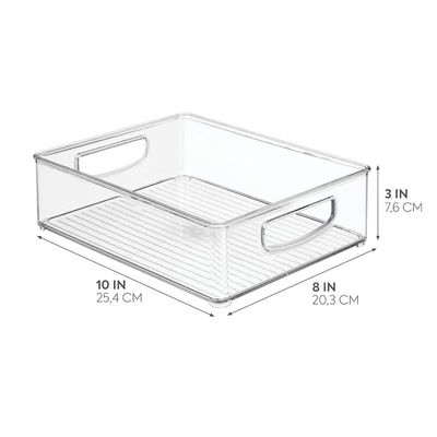 Idesign Cabinet/Kitchen Binz Kitchen Storage Container, Medium-Sized - Clear