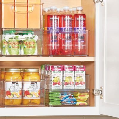 Idesign Cabinet/Kitchen Binz Kitchen Storage Container, Medium-Sized - Clear