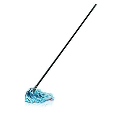 Addis Mega Mop Strands,White, Blue Graphite