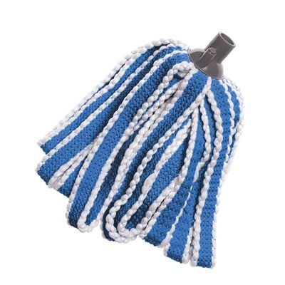 Addis Mega Mop Strands,White, Blue Graphite