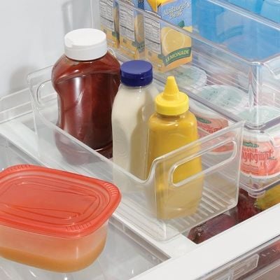 Inter Design Fridge Binz Portable Condiment Caddy, Clear