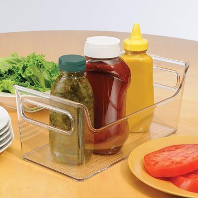 Inter Design Fridge Binz Portable Condiment Caddy, Clear