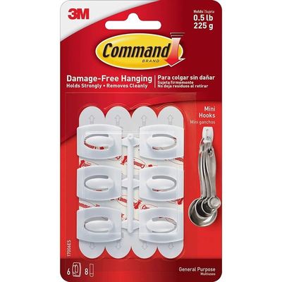 Command Strips Mini Command Adhesive Hooks