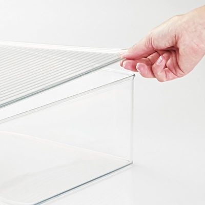 Idesign Kitchen Binz Stackable Box - Clear