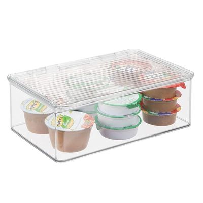 Idesign Cabinet/Kitchen Binz Storage Box, Clear, Extra Large, Plastic