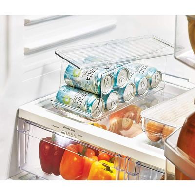 Idesign Fridge Binz Soda Holder Plus, Clear, Plastic