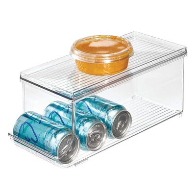 Idesign Fridge Binz Soda Holder Plus, Clear, Plastic