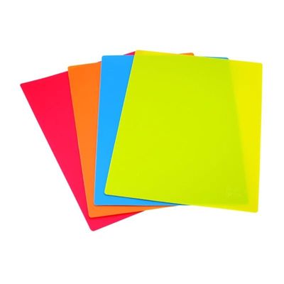 Joie Color Coded Flexible Cutting Mats (4 Pack), Multicolor