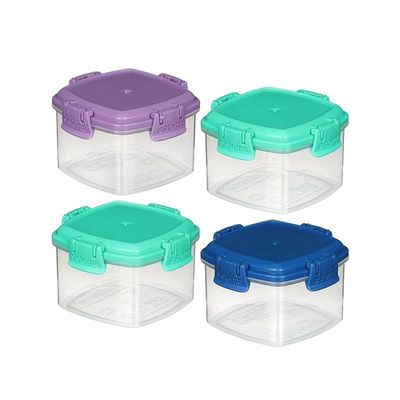 Sistema Mini Knick Knack Pack To Go Containers Set Of 3 - Pink, Green, Blue Purple