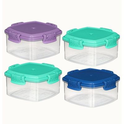 Sistema 62ml Mini Knick Knack To Go Containers  4 Pack : BPA Free & Portable for Snacks or Supplies