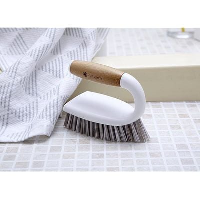 Full Circle Tough Stuff All-Purpose Scrub Brush - White