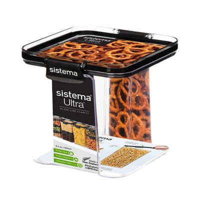 "Sistema 920ml Tritan Square: Leakproof Food Storage   Microwave, Fridge & Top Rack Dishwasher Safe     BPA Free   pen_spark"