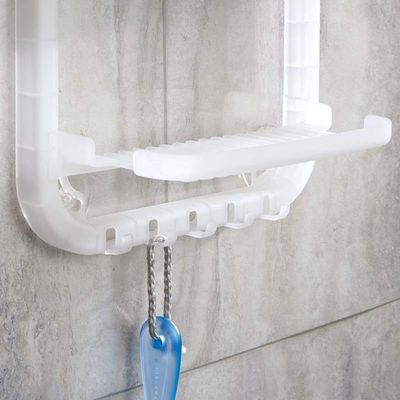 Interdesign Circlz Plastic Hanging Shower Caddy - Frost White