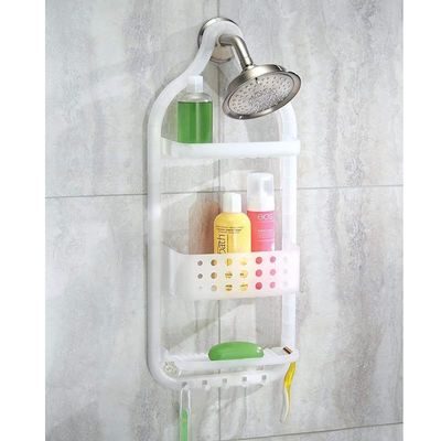 Interdesign Circlz Plastic Hanging Shower Caddy - Frost White