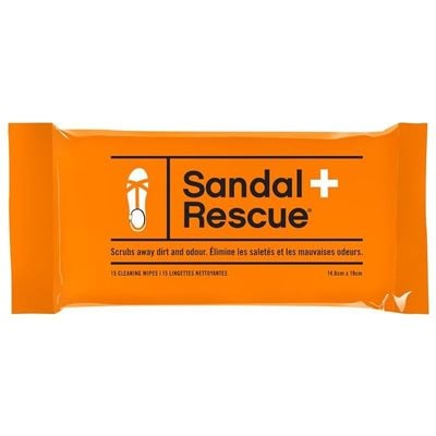 Sandalrescue All-Natural Sandal Cleaner Wipes (15 Pack)