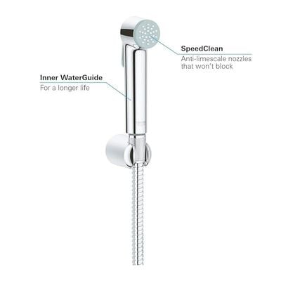 Grohe Bathroom Fixtures, Trigger Spray, Shattaf With Wall Holder - Tempesta-F Collection