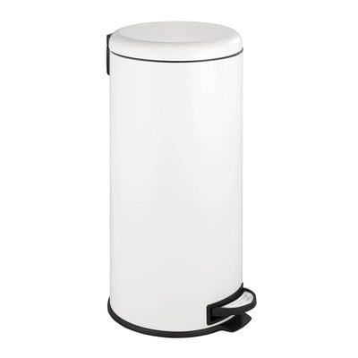 Wenko Pedal Bin Leman White Easy-Close 30 Liter