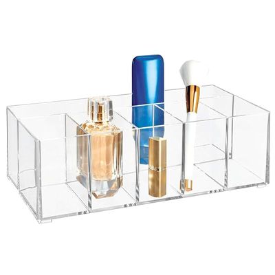 Interdesign Clarity Cosmetic Vanity Organizer-6S, 6 Section