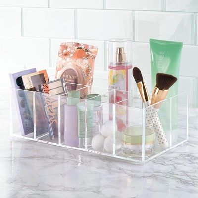 Interdesign Clarity Cosmetic Vanity Organizer-6S, 6 Section