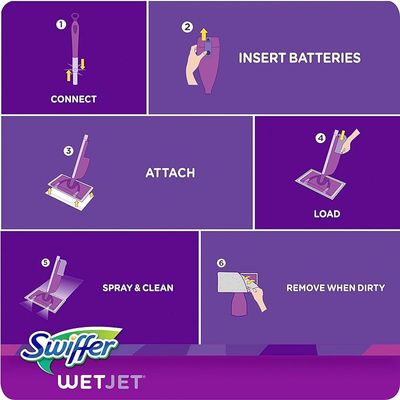 Swiffer Wetjet Hardwood Floor Spray Mop Starter Kit2