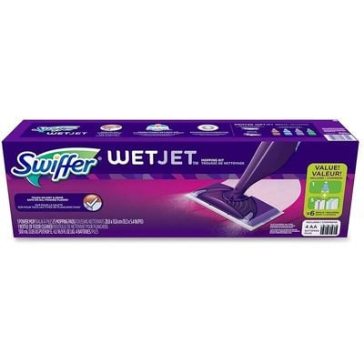 Swiffer Wetjet Hardwood Floor Spray Mop Starter Kit2